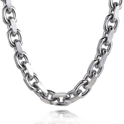 Trendsmax Mens Womens Stainless Steel Necklace Cable Rolo Link Chain 18-26 inch - size: 20inch