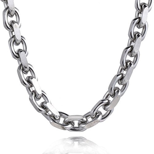 Trendsmax Mens Womens Stainless Steel Necklace Cable Rolo Link Chain 18-26 inch - size: 22inch