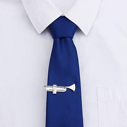 HAWSON 2 inch Tie Clip for Men-Novelty Sport Necktie Bar Clip,Tie Pin,Special Interesting Gift for Men - style: Tuba