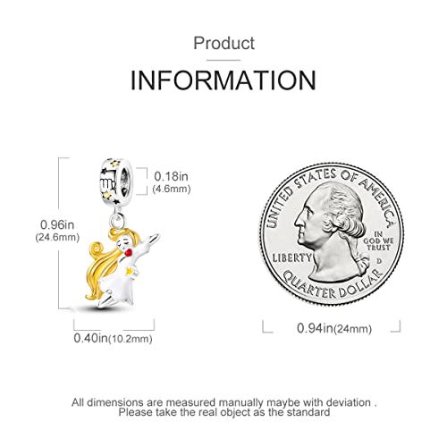 Zodiac Sign Charms for Bracelet Necklace 925 Sterling Silver Charms 12 Constellation/Horoscope Star Dangle Birthstone Beads, Birthday Jewelry Gifts for Women Men - color: Zodiac Libra(9.23～10.22)