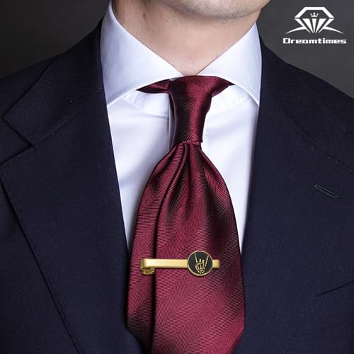 Dreamtimes Rock Skull Hand Tie Clip Halloween Shirt Tie Clips Figurine Sign Language Tie Clip Rock On Hand Gesture Stainless Steel Novelty Tie Accessory for Men - style: Style 2-G