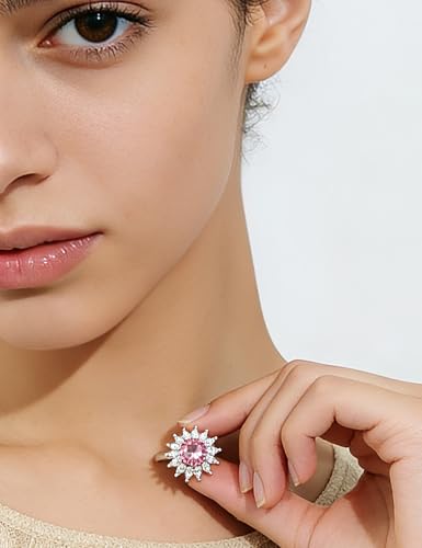 Anxiety Rings for Women – Adjustable Flower Spinner Ring, Daisy & Sunflower Fidget Ring, Gold Plated Calming Jewelry - style: Style 06 Pair