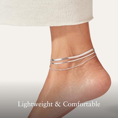 JENNY BIRD Surfside Anklet - color: Rhodium