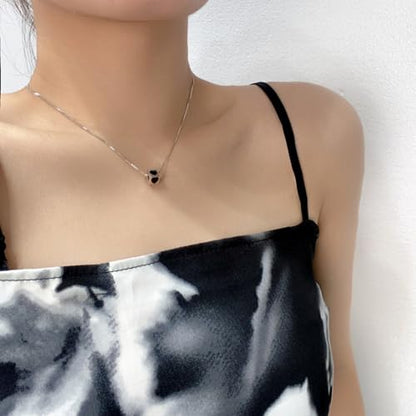 Irregular Heart Necklace for Women Y2k Pink Zircon Pearl Diamond Women's Fashion Pendant Hot Fashion Pink Jewelry for Women - color: Style20