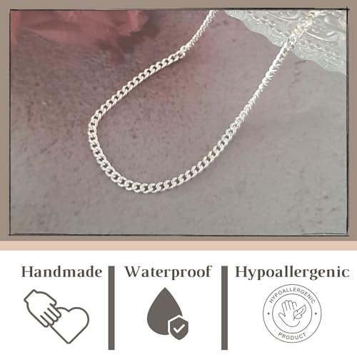 Stacking Bracelet Silver, Minimalist Simple Gourmet Satellite Rectangles Lace Heart Chain Bracelets, 925 Sterling Arm Jewelry for Women, Length 6.5-7.5 Inches - style: Gourmet Chain