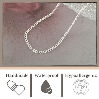 Stacking Bracelet Silver, Minimalist Simple Gourmet Satellite Rectangles Lace Heart Chain Bracelets, 925 Sterling Arm Jewelry for Women, Length 6.5-7.5 Inches - style: Gourmet Chain