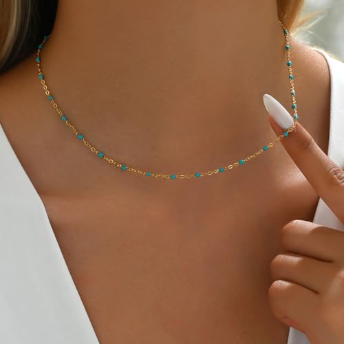 Gold Cross Women's Necklace 18K Gold Plated Stainless Steel Handmade Pearl Necklace Gold Paperclip Necklace, Fashion Jewelry Gifts - style: easiest