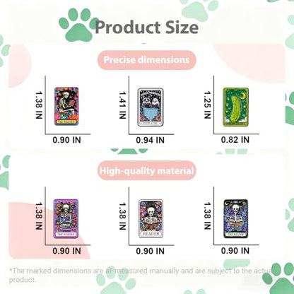 4/6/9/10/12/16/20PCS Cute Enamel Pins Bulk Set, Art Aesthetic Lapel Brooches, Humorous Quote Pins for Backpacks Jackets Hats Bags, Novelty Cool Badges for Women, Men, Teens, Kids - style: 12pcs Tarot
