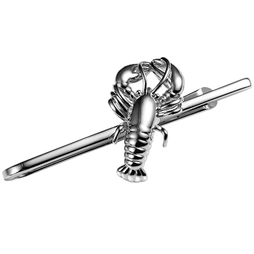 HAWSON 2 inch/ 2.2 inch Tie Clip for Men, Novelty Tie Bar Clip for Men and Boys, Interesting Tie Clip for Party - color: Lobster