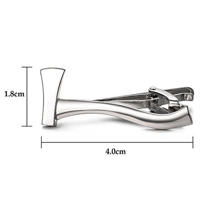Yoursfs Electrician Tie Bar For Men Cool Tool Tie Clip 316L Stainless Steel Silver Nail Novelty Construction Tie Clips Jewelry - style: Axe Tie Clip
