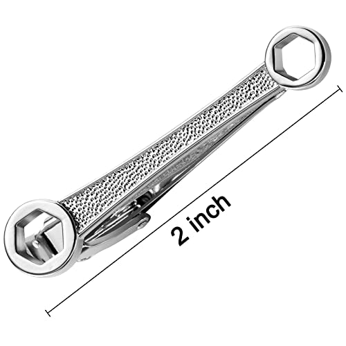 HAWSON 2 inch Tie Clip for Men-Novelty Sport Necktie Bar Clip,Tie Pin,Special Interesting Gift for Men - style: Wrench