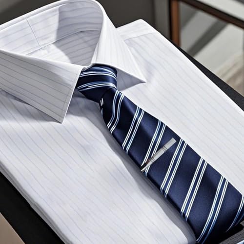 4 Pcs Stainless Steel Tie Clips for Men Classic Tie Bar Clip for Formal Business Wedding Party Fathers Day Gift - style: Classic