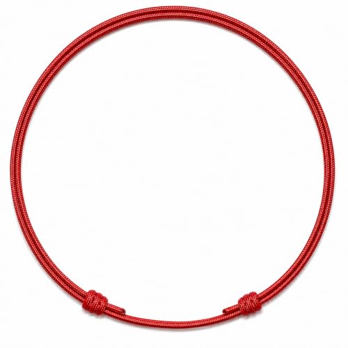 Red String Anklet for Women Men Teen - Ankle Bracelet Surfer Beach Anklets Cord Waterproof Adjustable Jewelry Unisex Summer Accessories Protection Talisman Good Luck - size: 8" min length - 16" max length