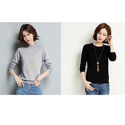 SEVENSTONE 3PCS Long Pendant Necklaces for Women Knot Disk Circle Tassel Statement Sweater Necklace Set - color: Gold