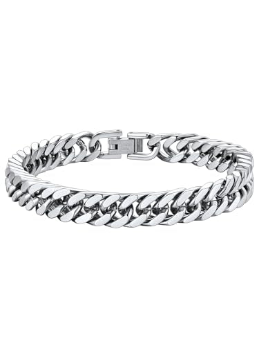ChainsHouse Stainless Steel Cuban Link Bracelet for Men Jewelry Gift