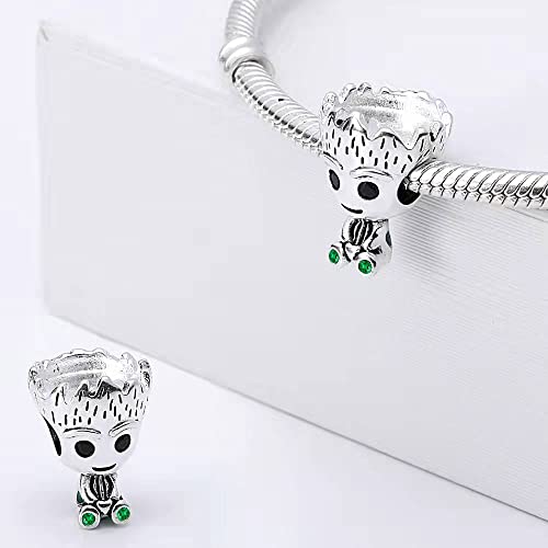 925 Sterling Silver Charms for Bracelets Necklaces Dangle Pendant With 5A Cubic Zirconias Bead Charm for Women DIY Jewelry - style: Tree man