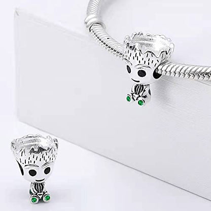 925 Sterling Silver Charms for Bracelets Necklaces Dangle Pendant With 5A Cubic Zirconias Bead Charm for Women DIY Jewelry - style: Tree man
