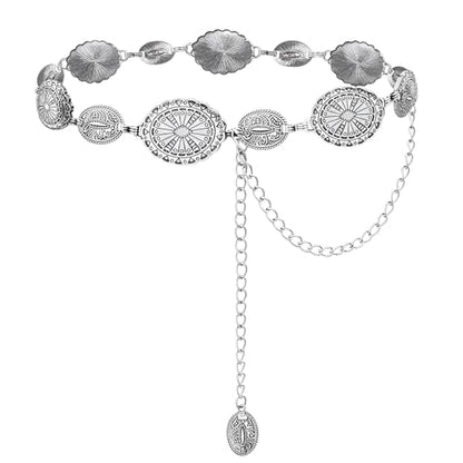 Millennials In Motion Designer Belt - color: Silver Concho