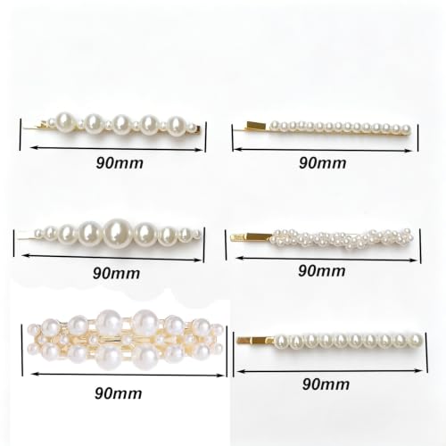 Pearl Fashion 12pcs Hair Clips Set Hair Accessories for Girls and Ladies, Cute Hair Barrettes Bobby Pins, Hairpin Headwear Styling Tools, Gifts for Women Girls Decorative Wedding