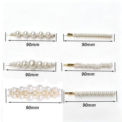Pearl Fashion 12pcs Hair Clips Set Hair Accessories for Girls and Ladies, Cute Hair Barrettes Bobby Pins, Hairpin Headwear Styling Tools, Gifts for Women Girls Decorative Wedding