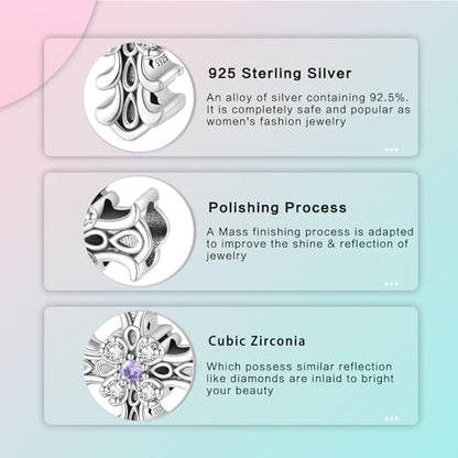 LUXILLA Charms for Bracelets & Necklace 925 Sterling Silver Charms Elephant Happy Birthday Charm Fit for Valentine's Day Mother's Day Jewelry Gift for Women - color: Cross Charm