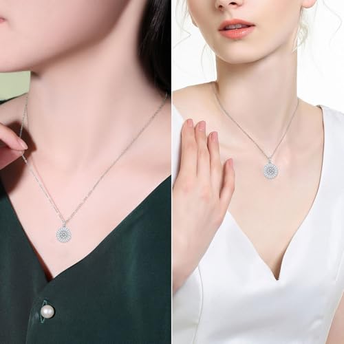 Ahiller Women's Necklace, Dainty Pendant Choker, Adjustable Chain | Heart Initial & Round Pendants, Daily Necklace,17-21" Adjustable Necklaces, Trendy Minimalist Jewelry, Stainless Steel Chain - color: SZ-Silver, style: Other Shapes - Multi-Color