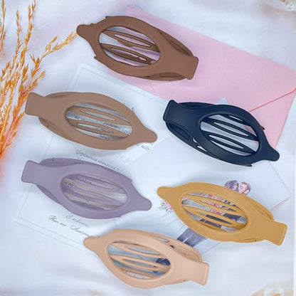 Extra Large Hair Claw Clips for Thick Hair, Big Non-Slip Claw Clips for Women, 6 Pack 4.7" Jelly & Matte Hair Clips for Long Hair (Duckbill-A 6pcs 4.7") - color: Duckbill-A 6pcs 4.7"