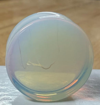 Opalite Organic Stone Ear Plugs Gauges Sold in Pairs - style: 25mm-1 inch