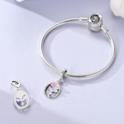 LNQOBU 925 Sterling Silver Charms Color-changing Chameleon Dangle Charm Beads Glow in the Dark Charme fits Pandora Bracelets and Necklace Jewelry Gift for Women - style: Glow in the dark 1730
