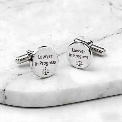 Law Student Gifts for Men Christmas Gifts Law School Essentials Supplies Stainless Steel Cuff Links Cufflink Future Lawyer to Be Gift Cool Birthday Presents Small Stocking Stuffers Valentines Day Gift