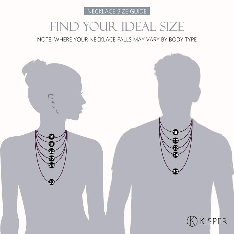 KISPER Italian 925 Sterling Silver Diamond Cut 5mm Figaro Link Chain Necklace & Bracelet Set - 22" Necklace & 7" Bracelet - Made in Italy