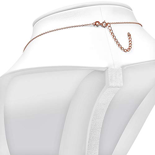 925 Sterling Silver White CZ Triangle Womens Pendant Necklace - color: Rose