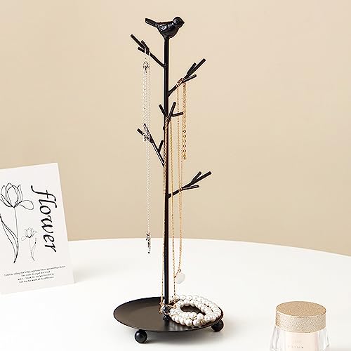 Branch Jewelry Rack Organizer for Ring Earrings Necklace Bracelet,Suitable for living rooms, bathrooms,offices,etc. - color: A Black