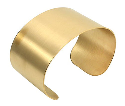 Silver Wide Grooved Cuff Bangle for Women Lady Stainless Steel Shiny Punk Bracelet - style: style 4