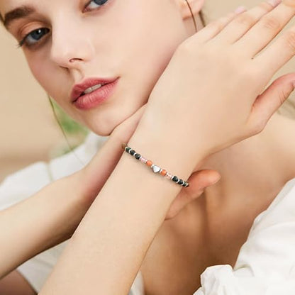 Best Friend Bracelet Gifts for Women Sister Bestie, Christmas Gift for Teens Mom Daughter Granddaughter Birthday Gift for Her Stocking Stuffers - color: African Turquoise-Mom