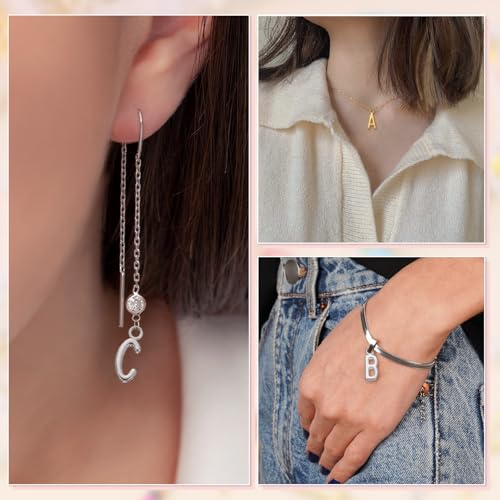 uxcell Letter Charm, Alloy Letter Initial Alphabet Charm for DIY Craft Jewelry Making Bracelets Earrings Necklace - color: Gold - M