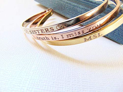 Actual Handwriting cuff bracelet Custom handwritten bracelet Personal engraved signature cuff Keepsake Gift silver/Rose gold/gold cuff