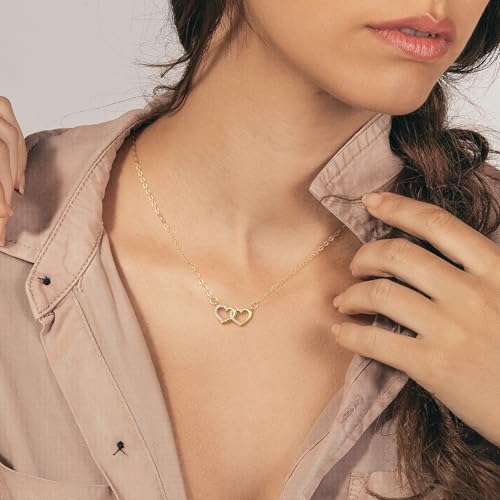 Starain Sunflower Necklaces for Women 14K Gold Plated Rotate Sunflower Pendant Necklace Cute Fun Necklaces 18 inch - color: D-Gold-Heart