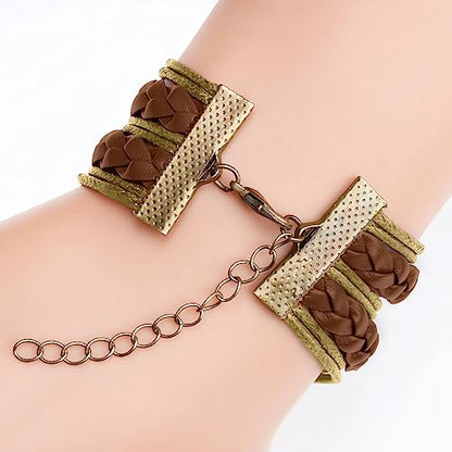 Gmamasim Home Sunflower Leather Bracelet for Women You are My Sunshine Boho Gifts Bracelets for Mom Wife Daughter Sisters Mother Grandma Friendship