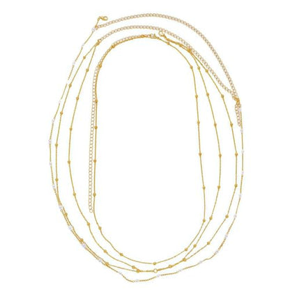 Waist Chains for Women 14K Gold Plated Adjustable Layered Belly Chain Dainty Cuban Waist Beads Body Chain Bikini Beach Jewelry Belts Gifts - color: Gold03