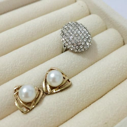 SCIKHETF Velvet Ring Earrings Studs organizer Tray Small Ring Insert Display Tray 5 Slots Stackable (Beige) - color: Beige