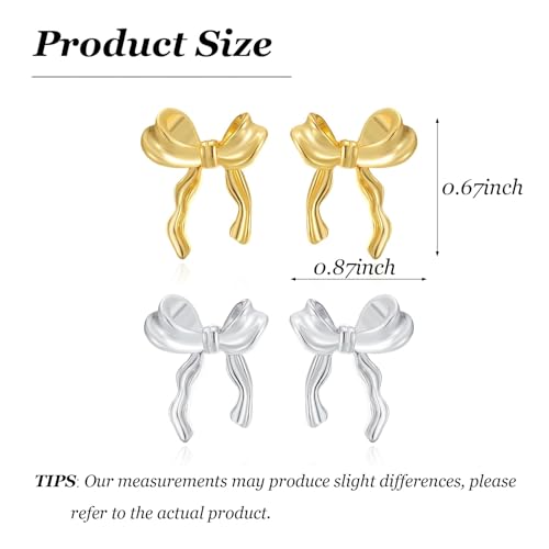 Bow Earrings Red Earrings for Women Dangle Cute Earrings Red Stuff Jewelry Outfits Accessories Gifts for Girls - color: B4:2 Paris bow earrings