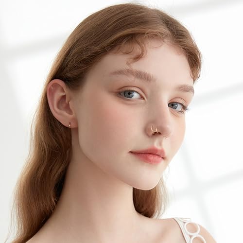20G Double Nose Ring Hoop for Single Piercing - 2-36 Pcs Jewelry for Women - color: Colorful-36PCS