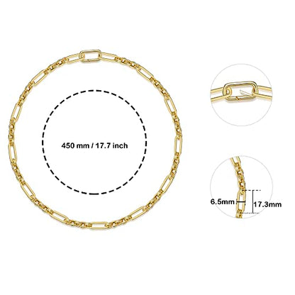 FRUMOS Dainty Layered Choker Necklace 18k gold Plated Y Pendant Commemorative coin Necklace Multilayer Bar Disc Necklace Adjustable Layering Choker Necklaces fashion jewelry for Women Girls - color: Gold axiom chain