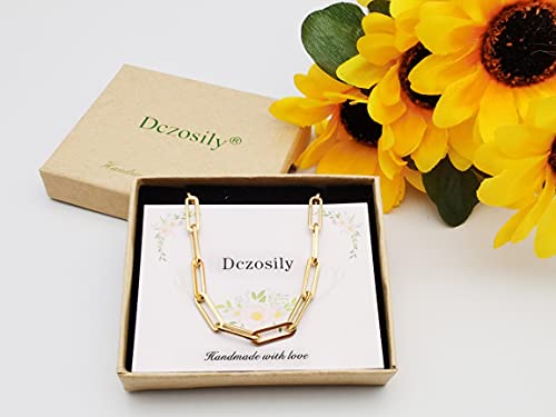 Dainty Bracelets for Women Paperclip Chain Bangles Handmade Tiny Cute Oval and Round Beaded Bracelet 316L Stainless Steel Jewelry Gift for Best Friend - style: Beads 4mm Gold