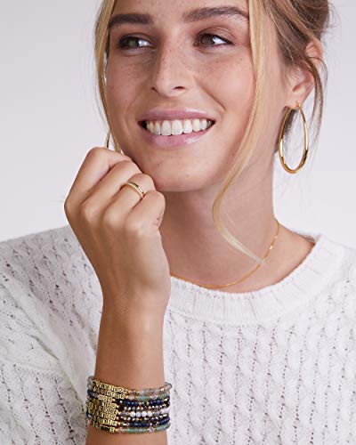 Milla Oval Hoop Earrings for Women | Elegant Polished 14K Gold, Rose Gold or Silver Plated Hoops with Secure Latch Closure, Hypoallergenic & Lightweight - color: Sterling Silver Plated / 2.2 in - MEDIUM