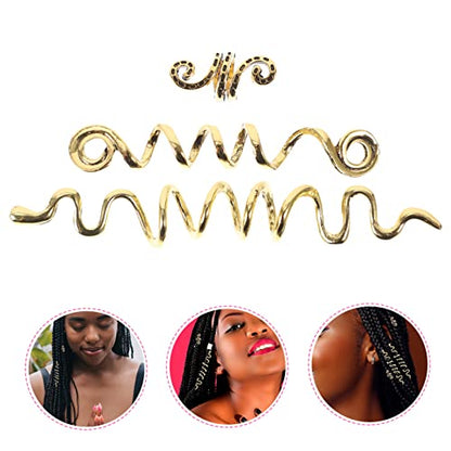 6pcs Braid Hair Clips for Women Dreadlock Braiding Accessories Set Spiral Coils Hair Cuffs Fashion Headband for Daily Wear