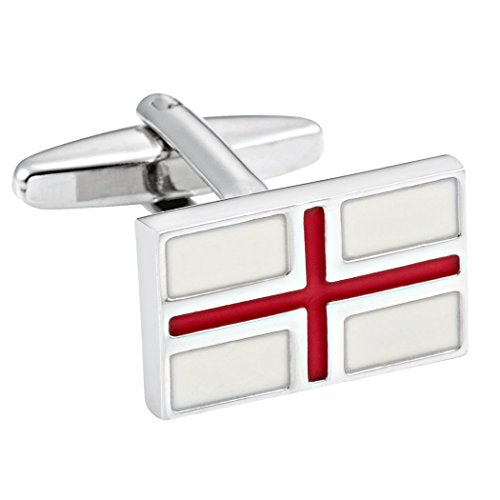 Urban Jewelry Mens Stainless Steel Nautical Knot Cufflinks Formal Wear | Nautical Cufflinks Stainless Steel Rust Resistant Finish Formal Wear Essential Business Style Essential Design - color: Red Cross Cufflinks