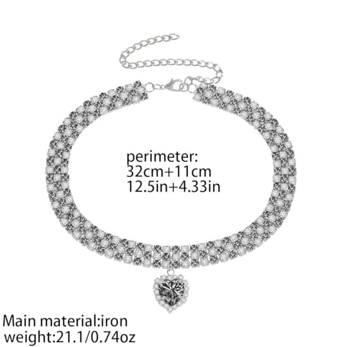 Silver Plated Necklace Earrings Bracelet Crystal Bridal Wedding Jewelry Sets for Wedding princess birthday party Halloween Prom Pageant Jewelry - color: 4-black