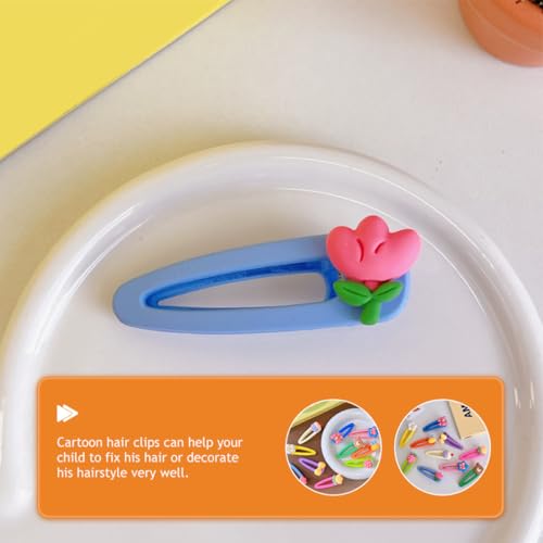 10pcs Hair Clips Cartoon Fruit Hairpins Set for Kawaii Hair Accessories Mixed Styles Style